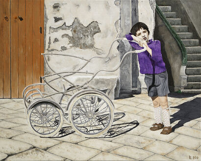 Il bimbo e la carrozzina - a Paint Artowrk by Eustachio Lionetti